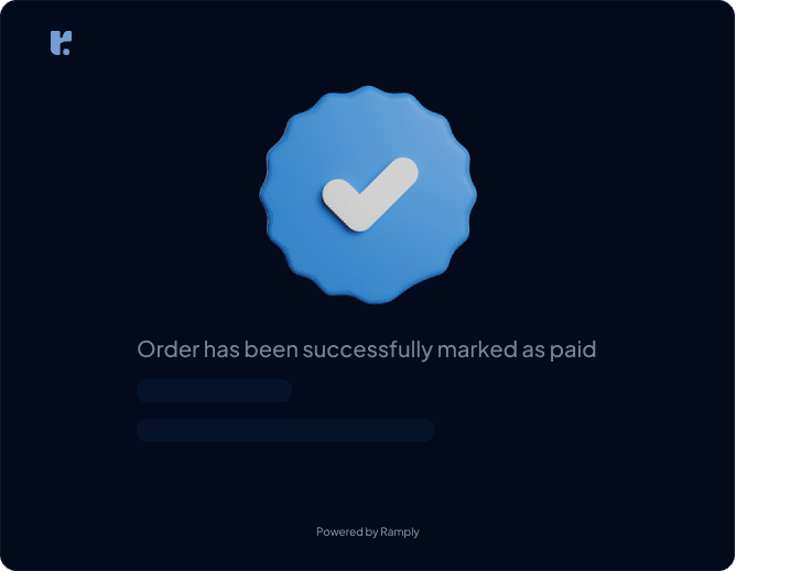 Mark order as paid